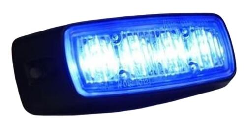 Lampa ostrzegawcza (stroboskop niebieskie światło LED) 12/24V,R65 IP67 - zdjęcie 1