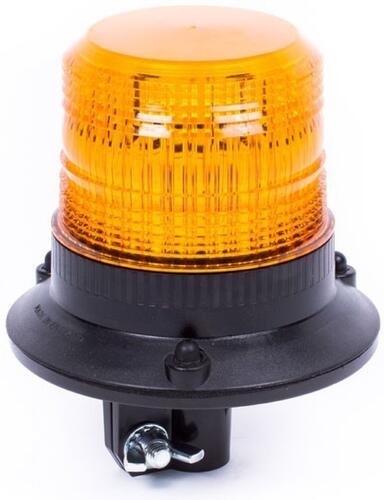 Światło ostrzegawcze Delta LED (kogut) na trzpień, 12/24V sztywny trzon, pomarańczowy klosz - zdjęcie 1