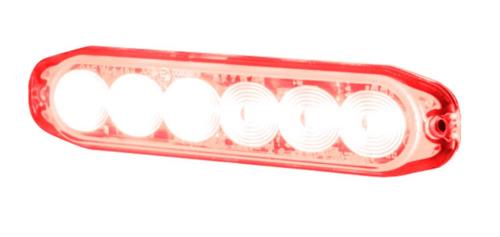 Lampa ostrzegawcza SUPER SLIM (stroboskop czerwone światło LED) 12/24V,R10, IP68 - zdjęcie 1