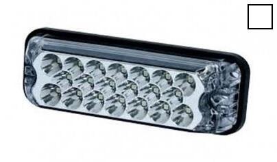 Lampa ostrzegawcza (stroboskop białe światło LED) 12/24V, IP67 - zdjęcie 1