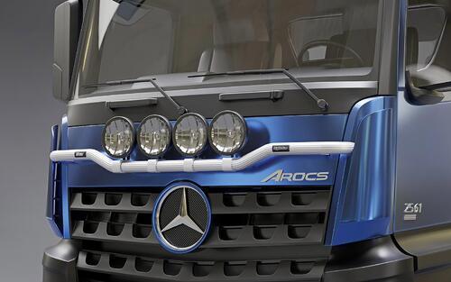 Lekka rama na podszybie pod reflektory do Mercedes Actros / Arocs MP4 2300mm (2012-) - zdjęcie 1