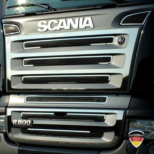 Listwy ozdobne ze stali nierdzewnej na grill Scania R - zdjęcie 1