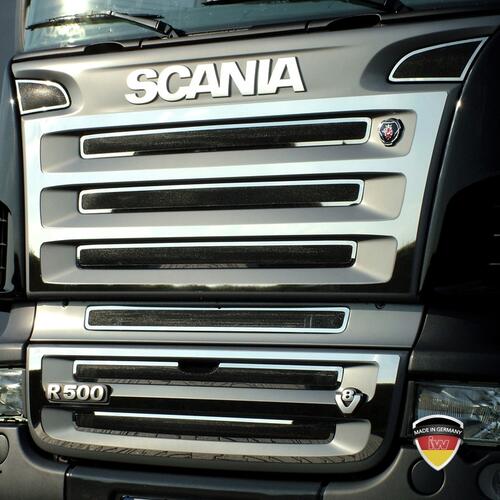 Listwy ozdobne ze stali nierdzewnej na grill Scania R - zdjęcie 1