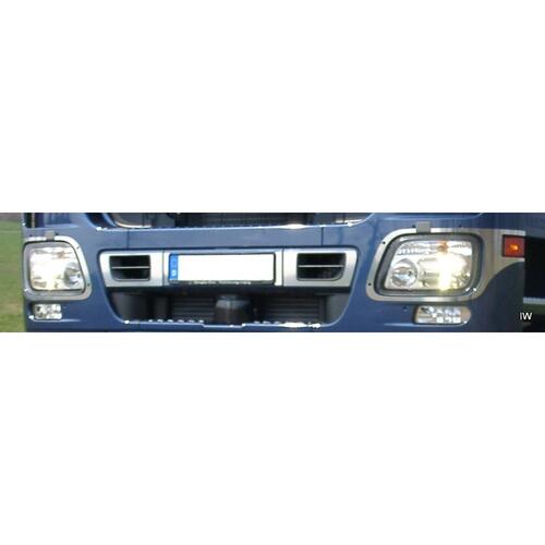 Listwy ozdobne ze stali nierdzewnej w centralną część zderzaka z wlotem powietrza (na niemalowane części); ACTROS MP2 L/LH - zdjęcie 1