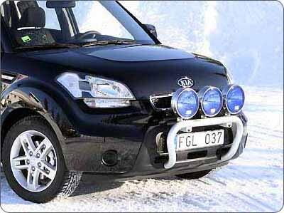 Osłona czołowa X-rack Kia Soul  09-; dla 3 lamp - zdjęcie 1