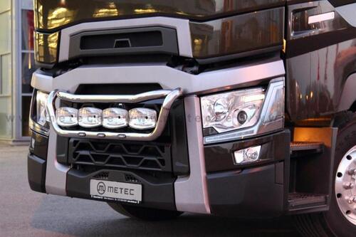 Rama dolna w zderzak do Renault T 14-21 i 21- z wiązką i wsp. dla 4-ech odb. z diodami LED; 60 mm, poler. - zdjęcie 1