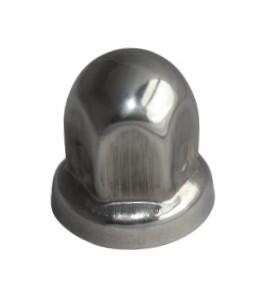 Nakładka ze stali nierdzewnej na nakrętkę 27 mm, średnica 41,5 mm, wysokość 42 mm, do kołpaków 165201622 i 165301622 - zdjęcie 1