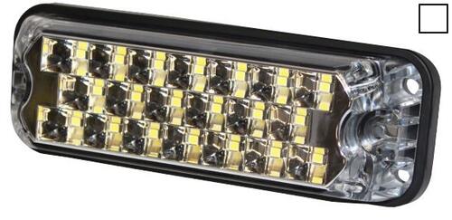 Lampa ostrzegawcza (stroboskop białe światło LED) 12-48V, R10, IP67 - zdjęcie 1