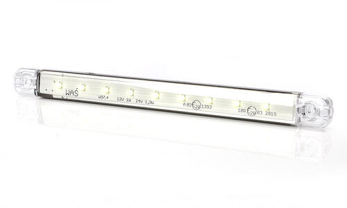 Światło pozycyjne białe (238 mm) 12/24V obrysowa przednia (9 x LED) W97.4 - zdjęcie 1