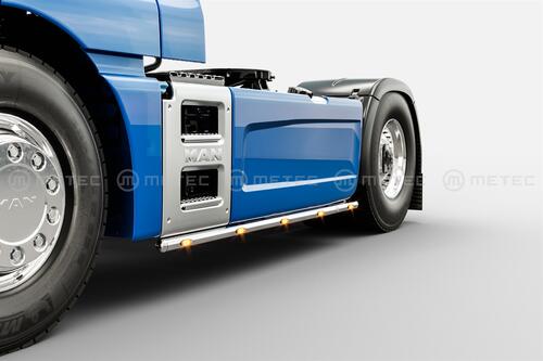 Ramy międzyosiowe do MAN TGX (2013-2020) ze światłami obrysowymi LED rozstaw osi 3600mm - zdjęcie 1