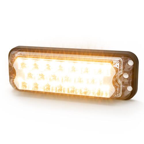 Lampa ostrzegawcza (stroboskop pomarańczowe światło LED) 12/24V,R10, R65, IP67 - zdjęcie 1