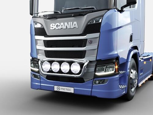 Rama dolna w zderzak do SCANIA R 16- z wiązką i wsp. dla 4-ech odb.; 60 mm, poler. - zdjęcie 1