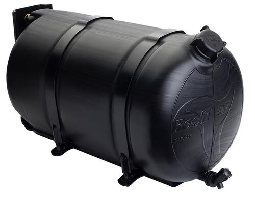 Zbiornik wody okrągły 26l do montażu na ramie podwozia 12V - zdjęcie 1