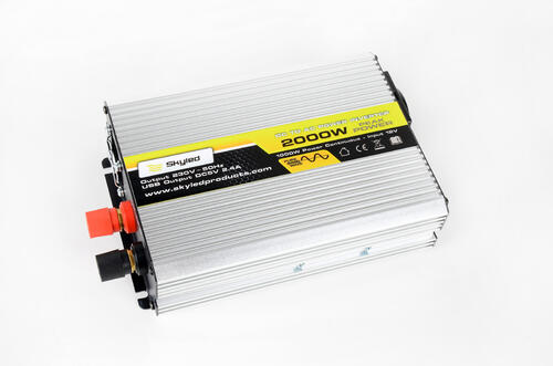 Przetwornica SKYLED 1000W z USB, pełny sinus DC12V AC220V-240V - zdjęcie 1
