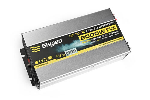 Przetwornica SKYLED 1000W z USB, DC12V AC220V-240V pełen sinus - zdjęcie 1