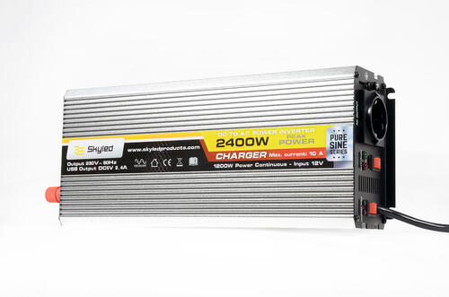 Przetwornica z zasilaczem UPS SKYLED 1200W z USB, pełny sinus DC12V AC220V-240V - zdjęcie 1