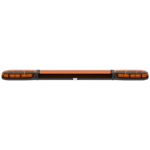 Belka ostrzegawcza 1500mm 24 LED 12/24V R65 pomarańczowe światło (pomarańczowe klosze + pomarańczowa sekcja centralna) - zdjęcie 1