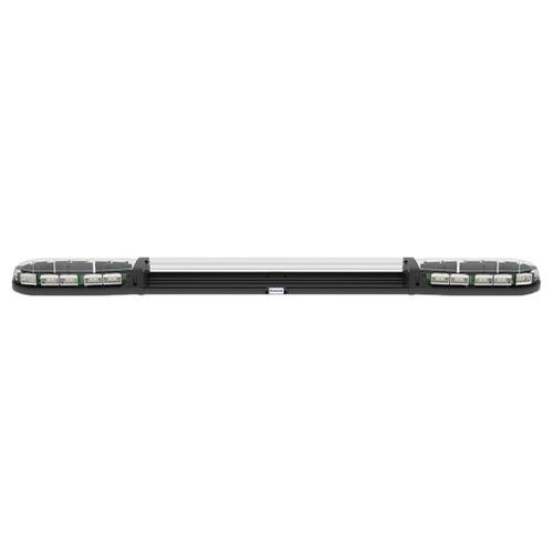 Belka ostrzegawcza 1500mm 24 LED 12/24V R65 pomarańczowe światło (przezroczyste klosze + przezroczysta sekcja centralna) - zdjęcie 1