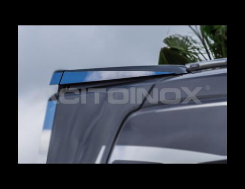 Ozdobne nakładki ze stali nierdzewnej na górny spoiler Scania NG - S/R niski spoiler - zdjęcie 1