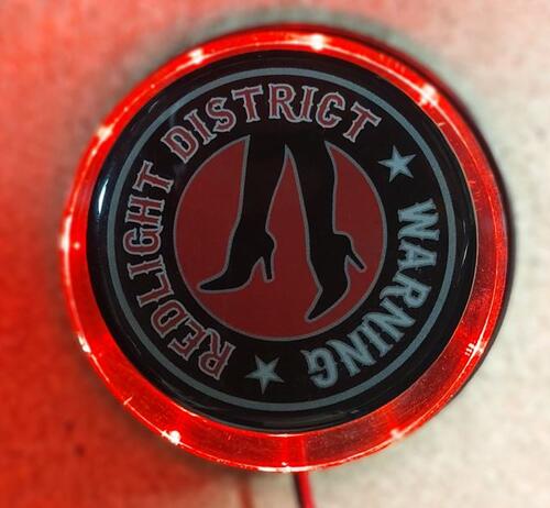 Podświetlane logo led,kolor światła czerwone Red light - zdjęcie 1