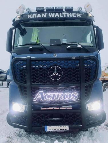 Podświetlany napis Mercedes ACTROS  ze stali nierdzewnej białe zimne światło - zdjęcie 1