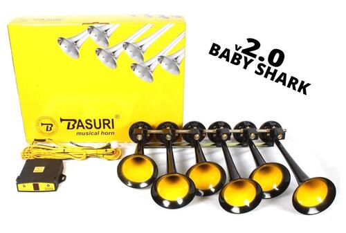 Sygnały pneumatyczne Basuri BABY SHARK 2.0 (19 melodii) 12/24V - zdjęcie 1