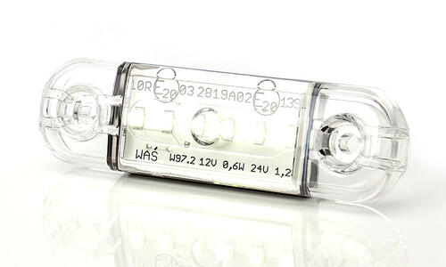 Światło pozycyjne białe 12/24V obrysowa przednia (6 x LED) W97.2 - zdjęcie 1