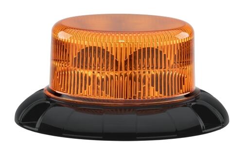 Światło ostrzegawcze pomarańczowe K-LED Nano 12/24V, śr. 146 mm, wys. 68 mm, ECE R65 R10, na trzy śruby - zdjęcie 1