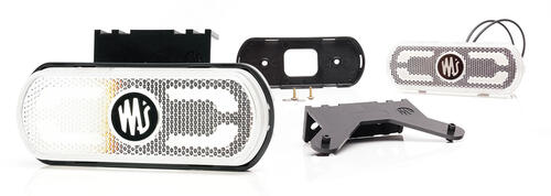Lampa obrysowa LED z projektorem białe światło 12-24V W240 - zdjęcie 1