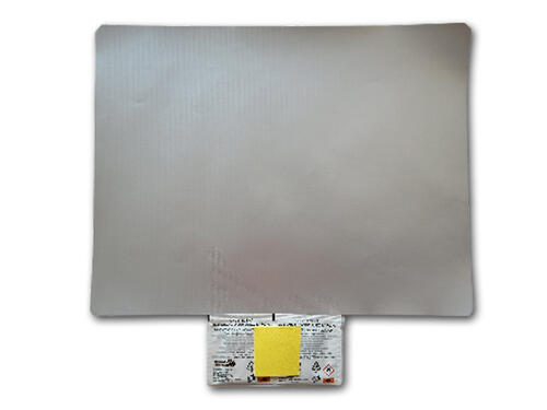 Zestaw naprawczy plandeki łata 44x34 cm srebrny (RAL 9006) - zdjęcie 1