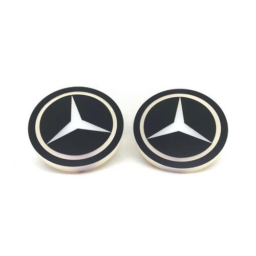 Podświetlane loga LED 24V Mercedes kolor światła białe zimne (para) - zdjęcie 1