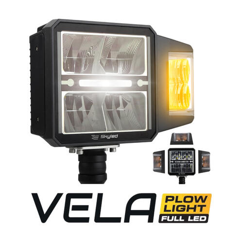 Uniwersalna lampa pługowa z podgrzewaną soczewką SKYLED VELA, FULL LED 9-36V - zdjęcie 1