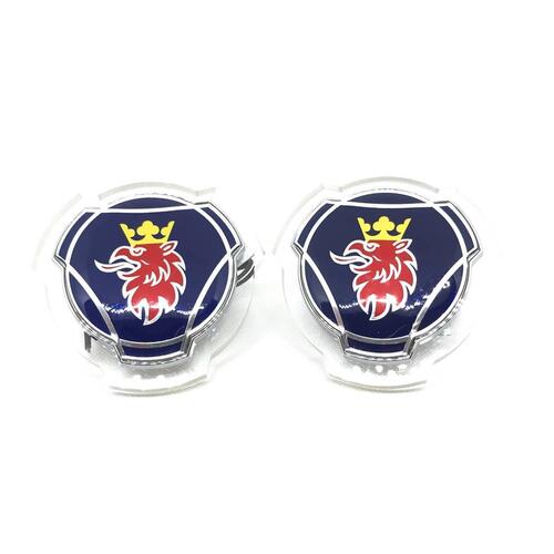 Podświetlane loga LED 24V Scania Granatowy Gryf kolor światła pomarańczowe (para) - zdjęcie 1