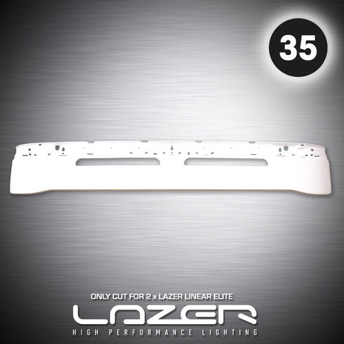 Dolna część osłony przeciwsłonecznej głęboka 35cm Scania S/R New Generation z przygotowaniem do montażu lamp LAZER Linear 18 - zdjęcie 1