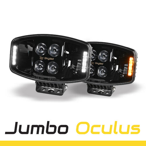 Reflektor SKYLED Jumbo Oculus FULL LED (90W, białe i pomarańczowe światło pozycyjne) R7/R10/R112 - zdjęcie 1