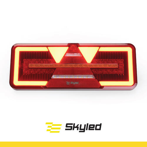 Tylna lampa zespolona (Lewa) SKYLED Pozycyjne tylne/Stop/cofania/Dynamiczny kierunkowskaz/Przeciwmgielne/Odblask - zdjęcie 1