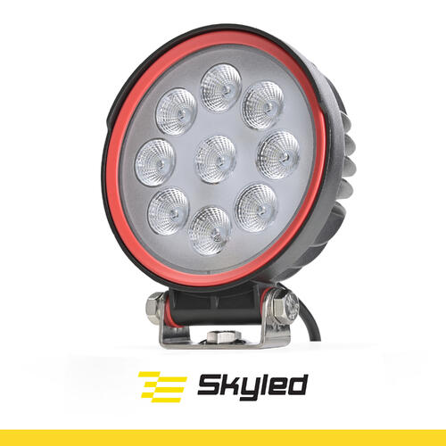 Lampa robocza SKYLED RED LINE okrągła 27W, 9 LED, 9-32V, 2430 Lm, IP67/69K (światło rozproszone) ADR - zdjęcie 1