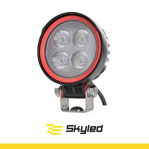 Lampa robocza SKYLED RED LINE okrągła 12W, 4 LED, 9-32V, 1080 Lm, IP67/69K (światło rozproszone) ADR - zdjęcie 1