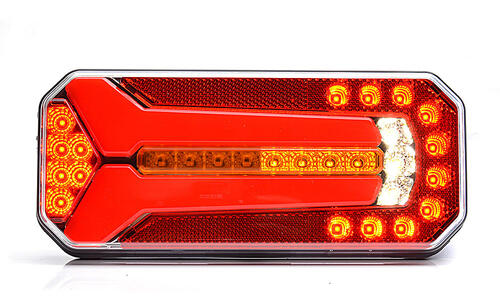 Tylna lampa zespolona LED Pozycja/Stop/Cofanie/Kierunkowskaz Dynamiczny/Odblask/Podświetlenie Rejestracji W1500DD C - zdjęcie 1
