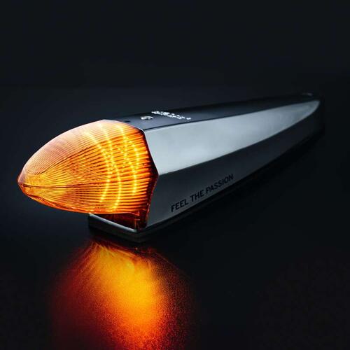 Lampa Torpedo IZE LED SILVER białe/pomarańczowe światło pozycyjne + światło ostrzegawcze - zdjęcie 1