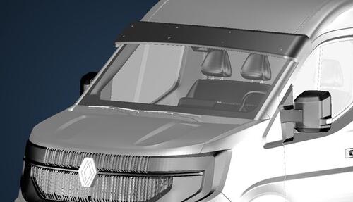 Osłona przeciwsłoneczna RENAULT Master 2024-; NISSAN Interstar 2024-, z zestawem montażowym - zdjęcie 1