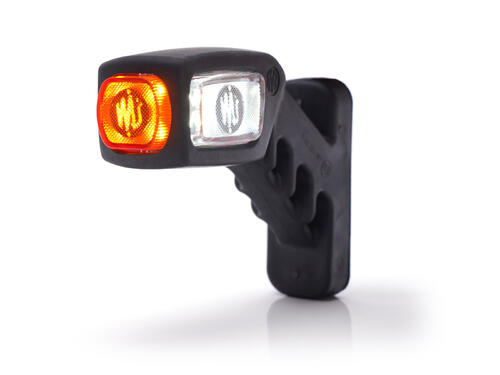 Boczna lampa pozycyjna LED 12/24V (prawa) W49 LOGO - zdjęcie 1