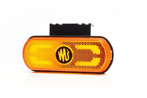 Lampa obrysowa LED z odblaskiem pomarańczowe światło 12/24V W240NL - zdjęcie 1