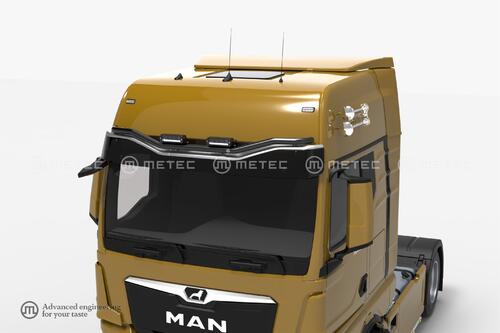 Rama dachowa TGX 20- z osłoną przeciwsłoneczną INDIVIDUAL/AERO, pod maks. 2x 280mm reflektory - czarna - zdjęcie 1
