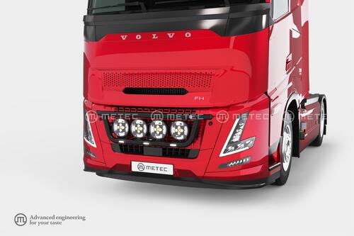 Rama w grill CLASSIC AERO, LED VOLVO FH 24- czarna - zdjęcie 1