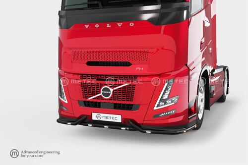Rama pod zderzak, LED, 3cz. K-LINER VOLVO FH 24- ze spojlerem  - czarna - zdjęcie 1