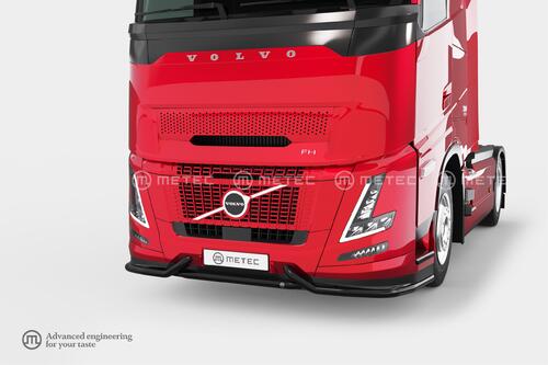 Rama pod zderzak, 3cz. K-LINER VOLVO FH 24- ze spojlerem  - czarna - zdjęcie 1