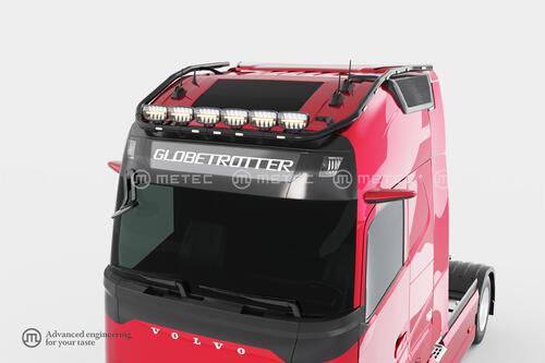 Rama dachowa HYDRA LED do Volvo FH 4 i FH 5 AERO 24- Globe XL z wiązką i mocowaniami na 6 lamp - czarna - zdjęcie 1