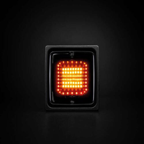 Lampa tylna prostokątna DARK KNIGHT IZE LED - światło pozycyjne/stop/kierunkowskaz - zdjęcie 1