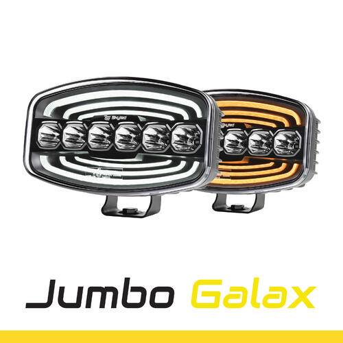 Reflektor dalekosiężny SKYLED Jumbo Galax FULL LED (60W, białe i pomarańczowe światło pozycyjne) R149/R148/R10 - zdjęcie 1